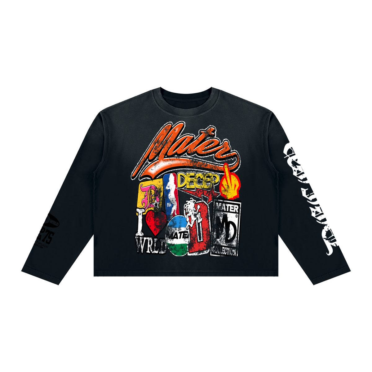 Unisex Sunfade Boxy Long Sleeve T-Shirt