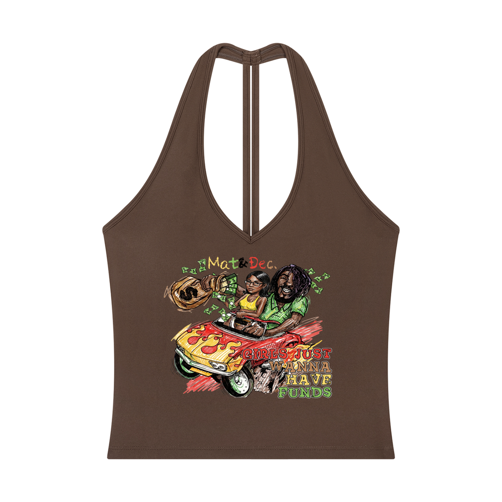 Women’s Halter V-Neck Yoga Tank Top