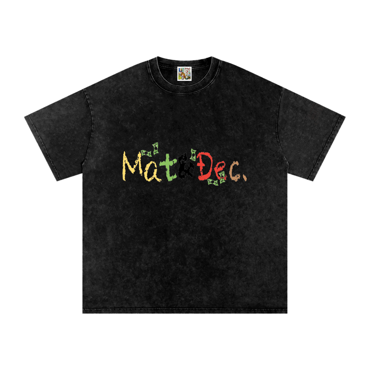Snow Washed Oversized Cotton T-Shirt