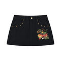 Women's Studded Denim Mini Skirt