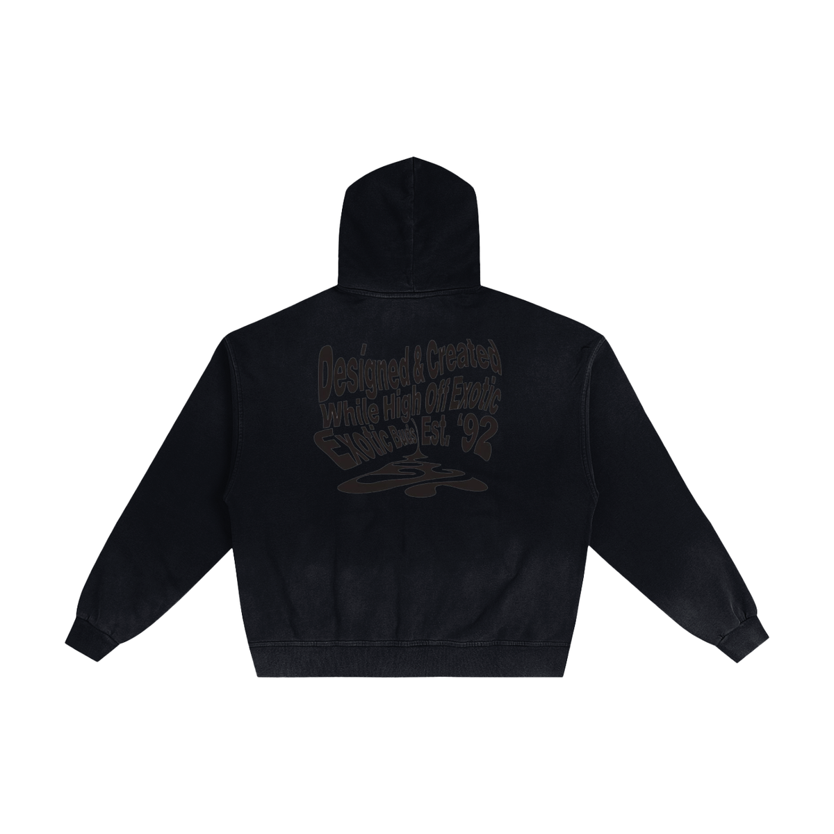 Hand-Frayed Sunfade Zip Hoodie