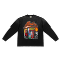 Sunfade Hand-Frayed Faux Two-Piece T-Shirt